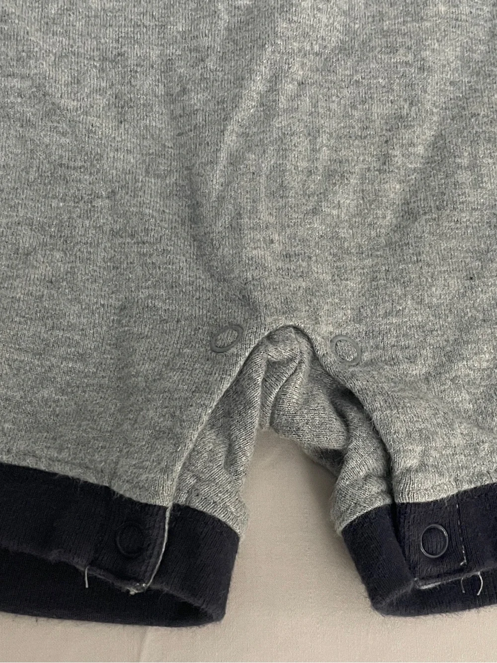 EUC Gymboree Gray and Navy USA Sleeveless One-Piece Bodysuit